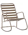 Garten-Schaukelstuhl TURI Metall Taupe