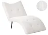 Chaiselongue QUILLY Cord Cremeweiß