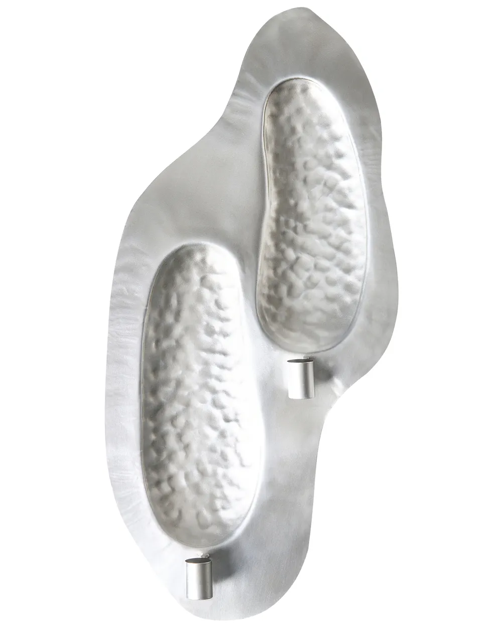 Wandkerzenhalter PENICHE 60 cm Metall Silber
