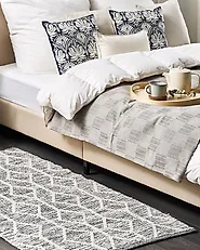 Rug EDREMIT Grey 80 x 150 cm Wool_1179358