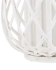 Lantern MAURITIUS 30 cm Willow Wood White_734182