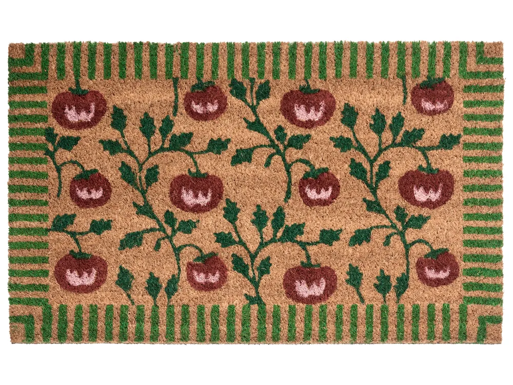 Fußmatte KNIK Naturfarben 45 x 75 cm Tomate Kokosfasern