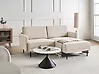 Corner Sofa BREDA Corduroy Beige Left Hand