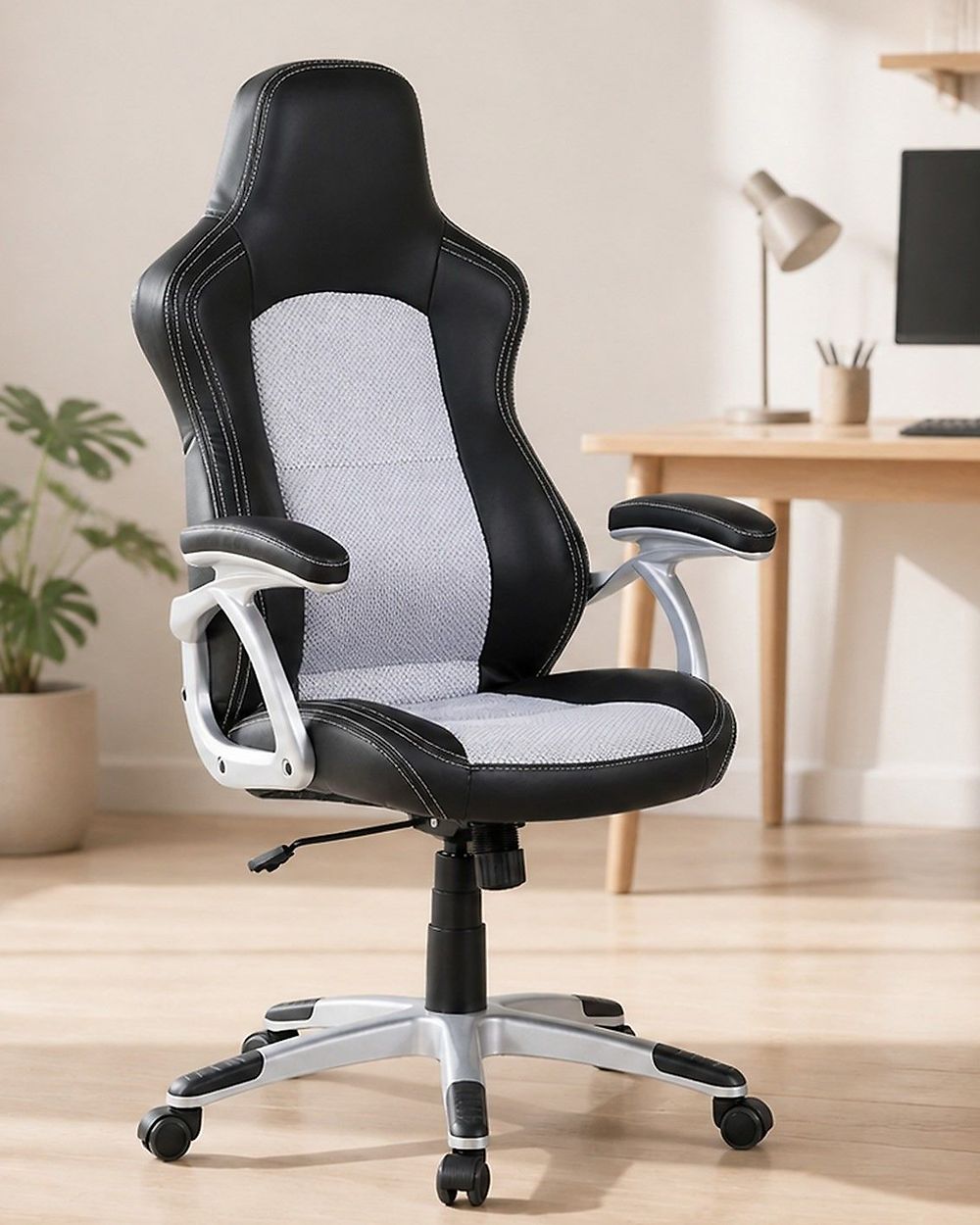 Chaise de bureau EXPLORER Cuir PU Noir