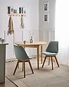 Esszimmerstuhl 2er Set DAKOTA II Stoff Mintgrün