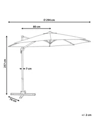 Ampelschirm 294 cm SAVONA Cremeweiß_1103746