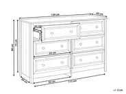 6 Drawer Chest HAZELVALE White_949995