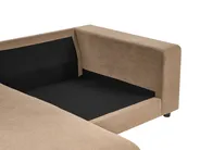 Ecksofa 3-Sitzer LOFOTEN Stoff Braun rechtsseitig_1098865