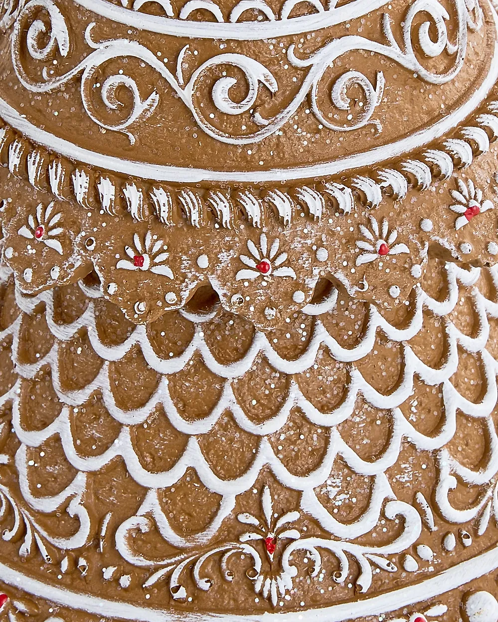Set of 2 Christmas Decorations KOPPELO 33/42 cm Christmas Tree Brown_1175654