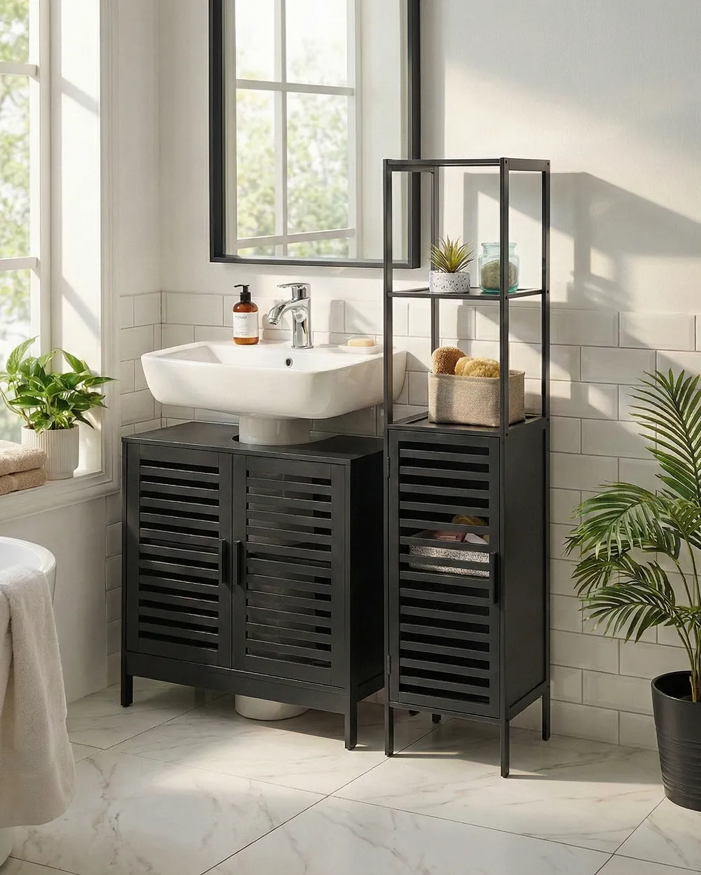 Regal OWASSO Bambus Schwarz