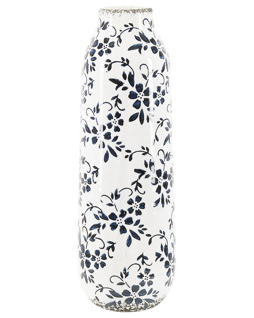 Blumenvase MULAI 35 cm Steinzeug Weiß