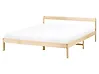 Bett mit Lattenrost Kiefernholz MADONE 160 x 200 cm Hellbraun