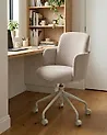 Bürostuhl DRYDEN Cord Hellbeige