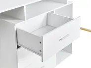 Adjustable Desk ASHMORE 165/220 cm 55 cm White_1053989