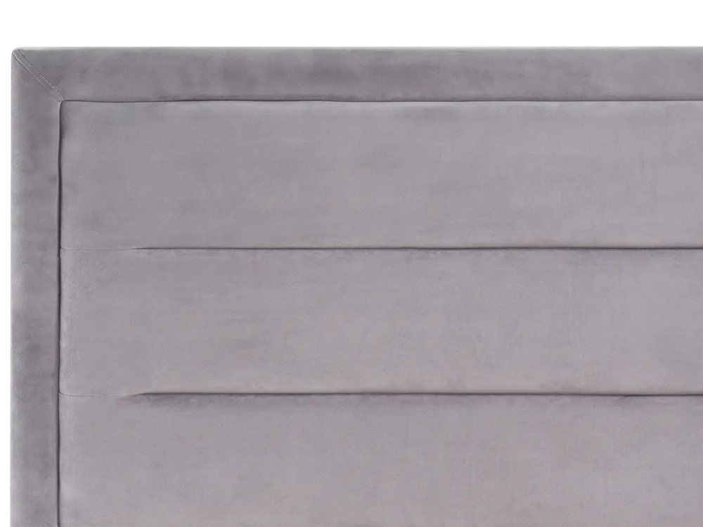 Lit à eau Velours ROUEN 180 x 200 cm Gris foncé_1004729