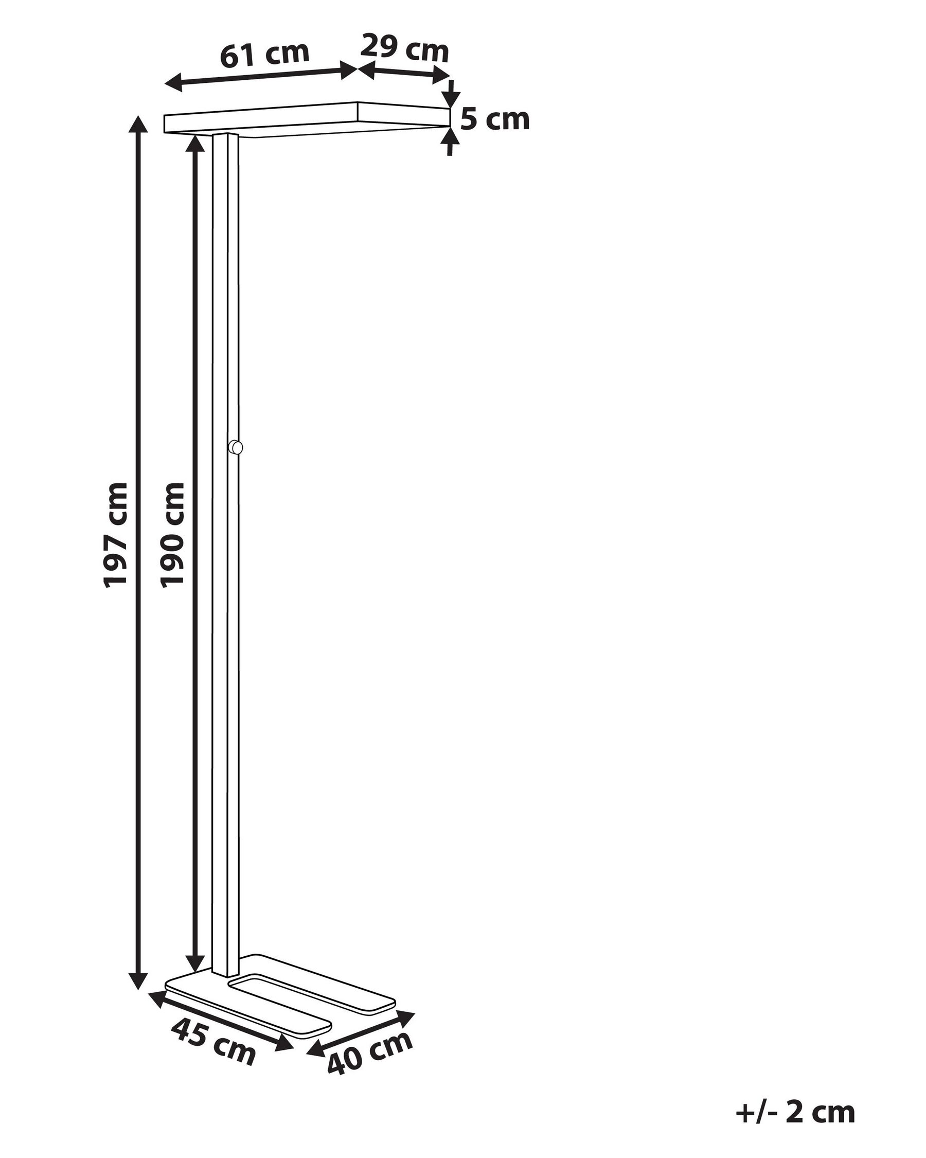 LED Stehlampe TAURUS mit Dimmer Metall Weiß_869715