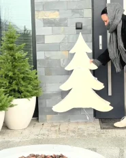 Outdoor Decoration LED GAROUR 65/50/40 cm Bauble Gold_1171515