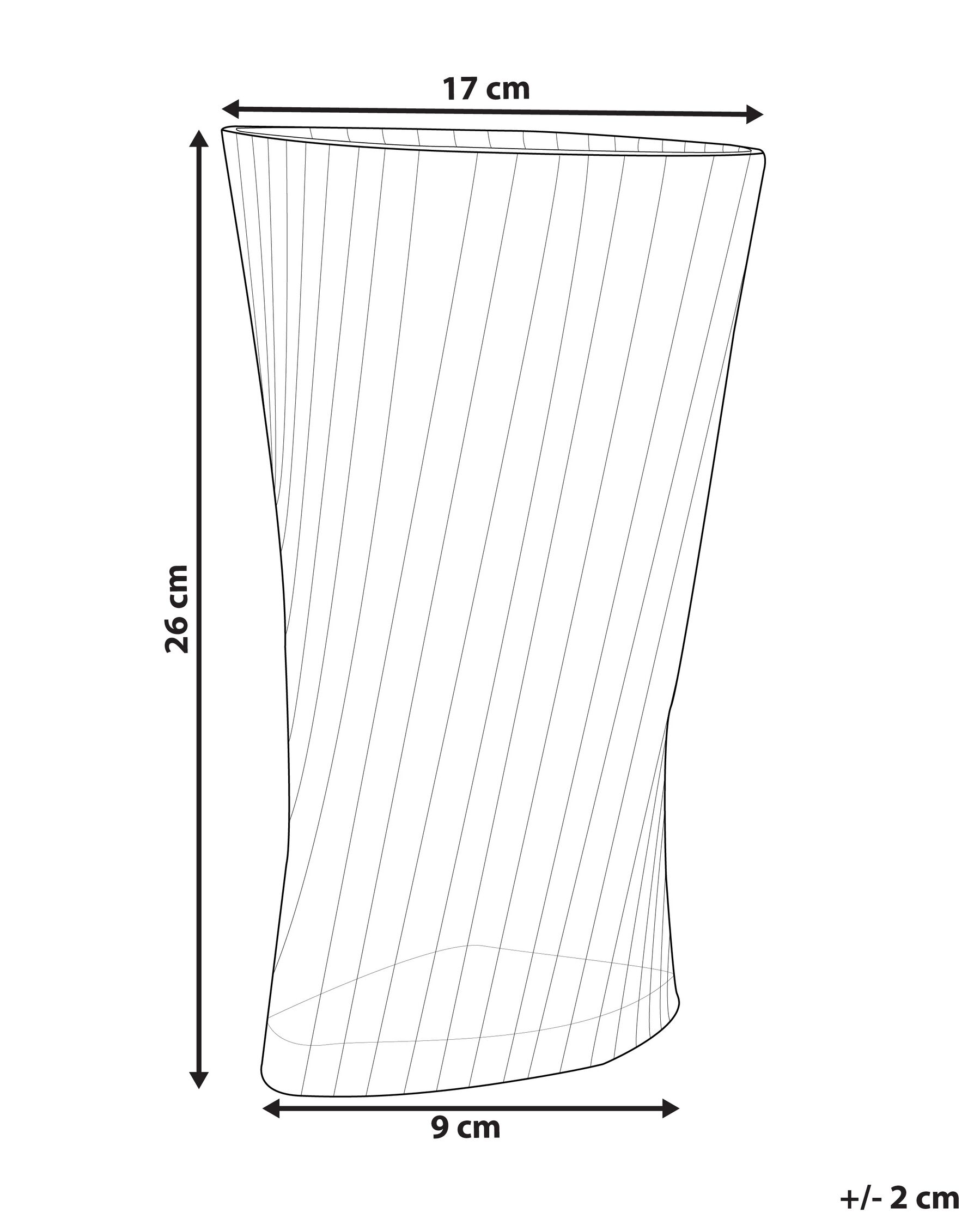 Blumenvase MARPISSA 26 cm Glas Dunkelgrün_842572