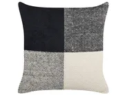 Dekokissen 2er Set LAELIA 45 x 45 cm Baumwolle Schwarz Patchwork_840284
