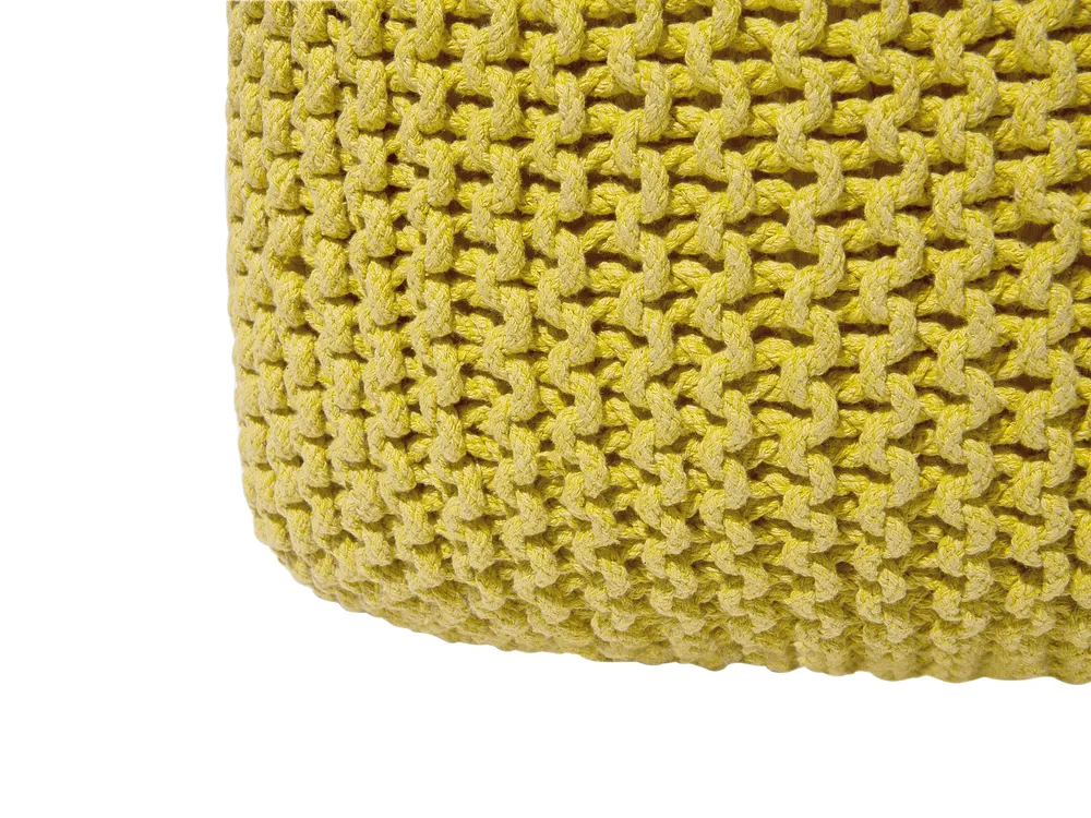 Pouf CONRAD Baumwolle Gelb_813971