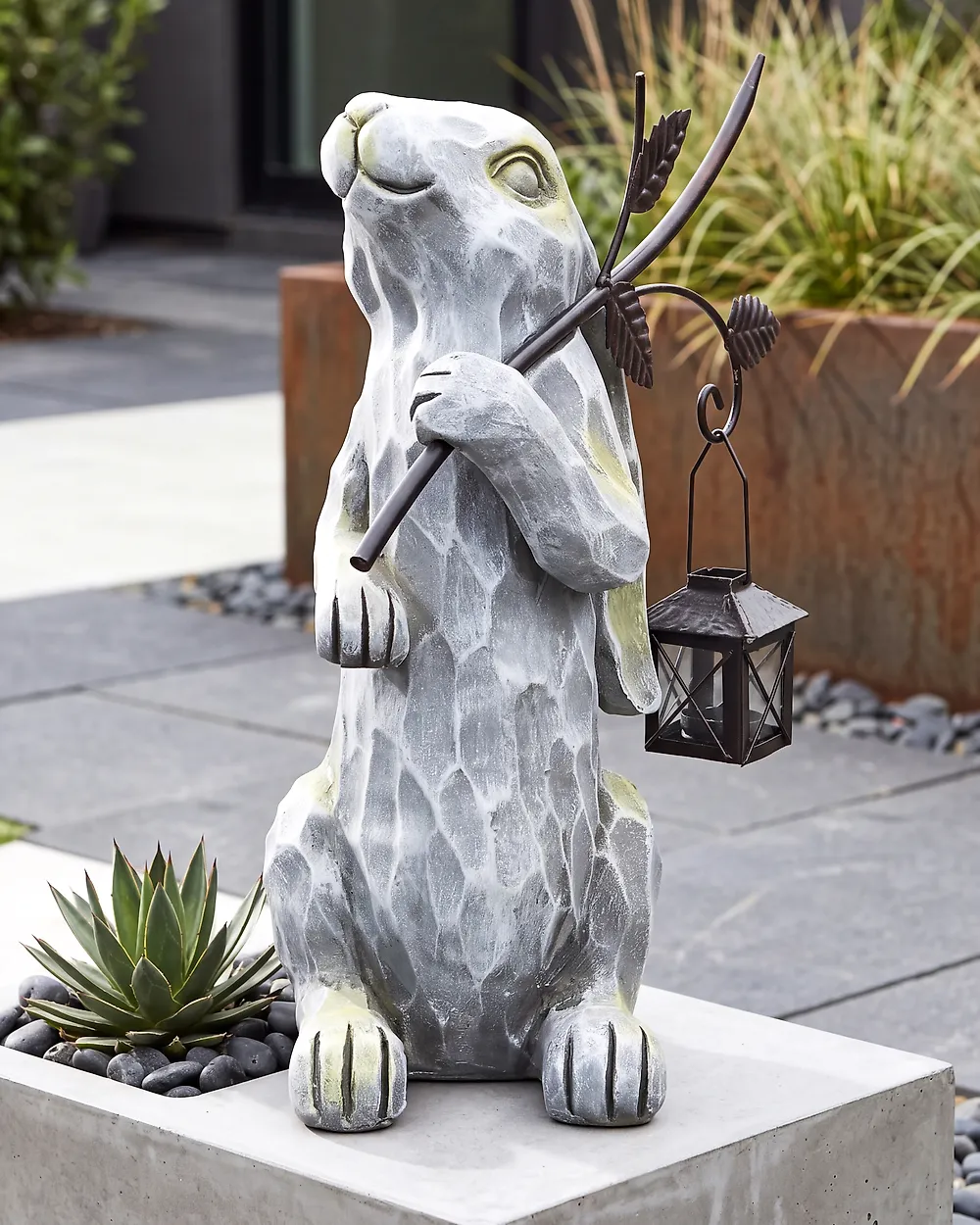 Gartenfigur NOLAY 37 cm Grau_1185252