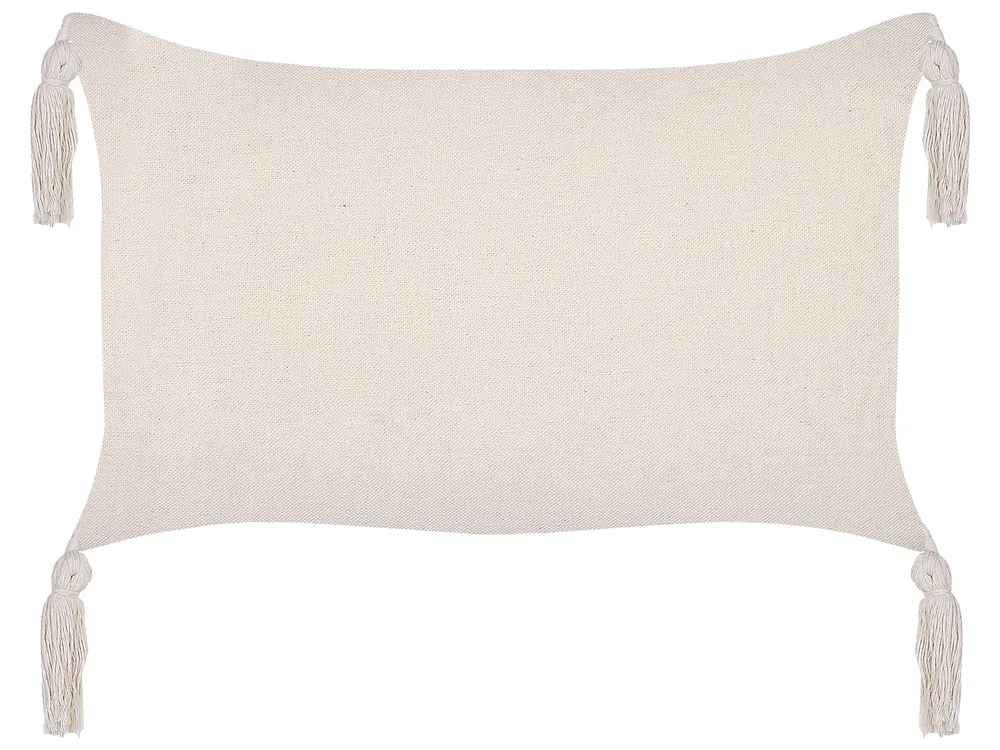 Dekokissen 2er Set HAKONE 45 x 25 cm Taupe Geometrisches Muster_856430