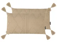 Dekokissen 2er Set CAESIA 30 x 50 cm Baumwolle Beige Ohne Muster_915767