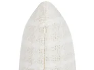 Dekokissen DOURIS 45 x 45 cm Hellbeige Kariertes Muster_902362