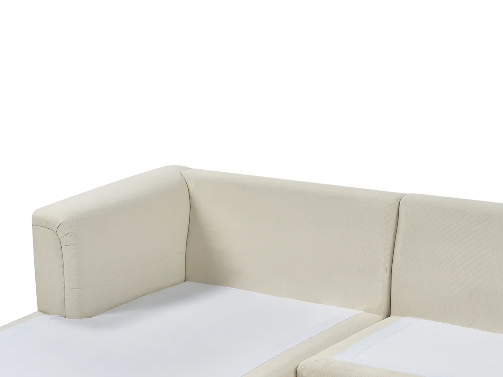 Ecksofa 4-Sitzer OSLO Stoff Beige rechtsseitig_944644