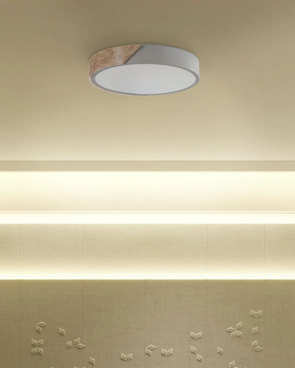 LED Deckenlampe PATTANI Metall Grau_824749