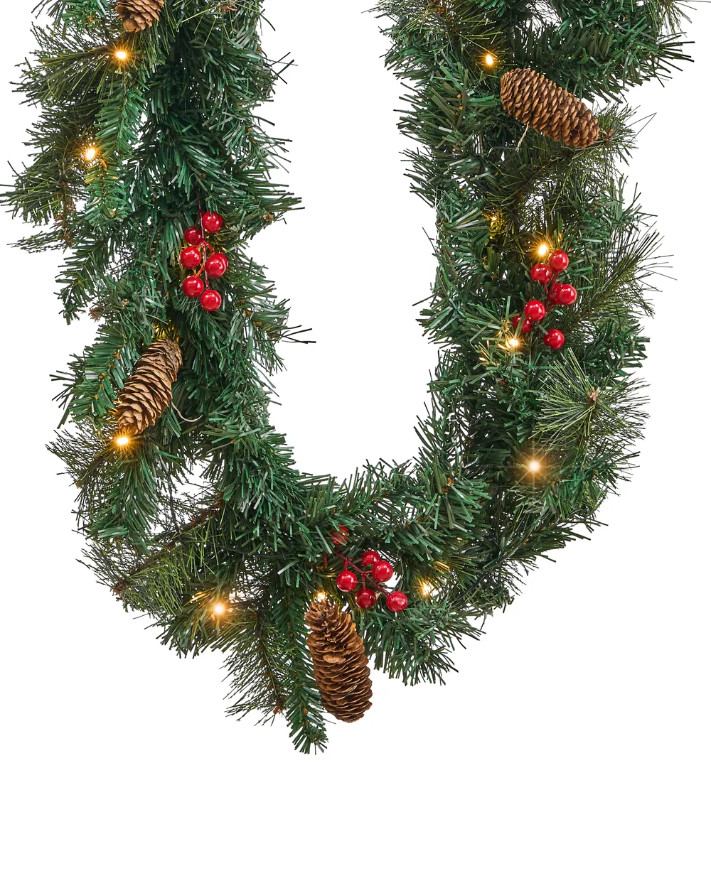 Weihnachtsgirlande LED TENALA 270 cm Grün_813329
