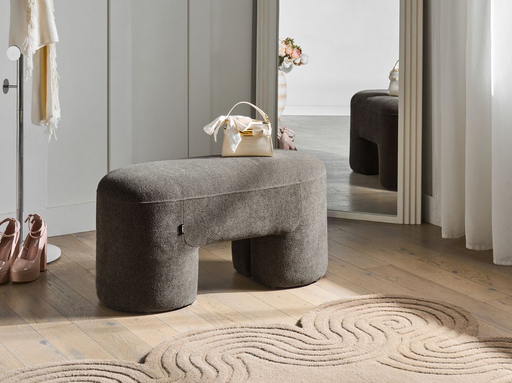 Polsterbank DECORAH Bouclé Braun