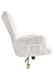 Bürostuhl OULU Bouclé Weiß_1064608