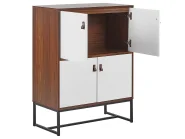 Schrank NUEVA Dunkelbraun / Weiß_787411