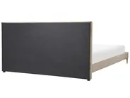 Bed Velvet LIMOUX 180 x 200 cm (EU Super King) Taupe_867205