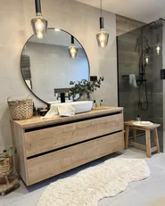 Badematte CANBAR Hellbeige 150 x 60 cm Baumwolle_923016