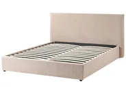 Ottoman Bed LAVAUR Boucle Taupe 160 x 200 cm (EU King Size)_989429