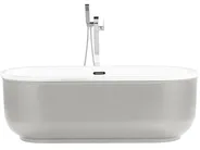 Freestanding Bathtub PINEL 1700 x 800 mm Silver_812908