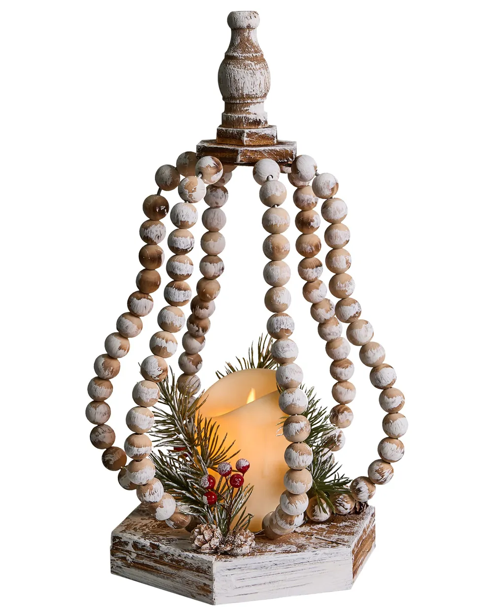 Weihnachtsdekoration LED PETRUMA 40 cm Hellbraun
