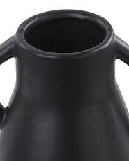 Blumenvase FERMI 20 cm Keramik Schwarz_846028