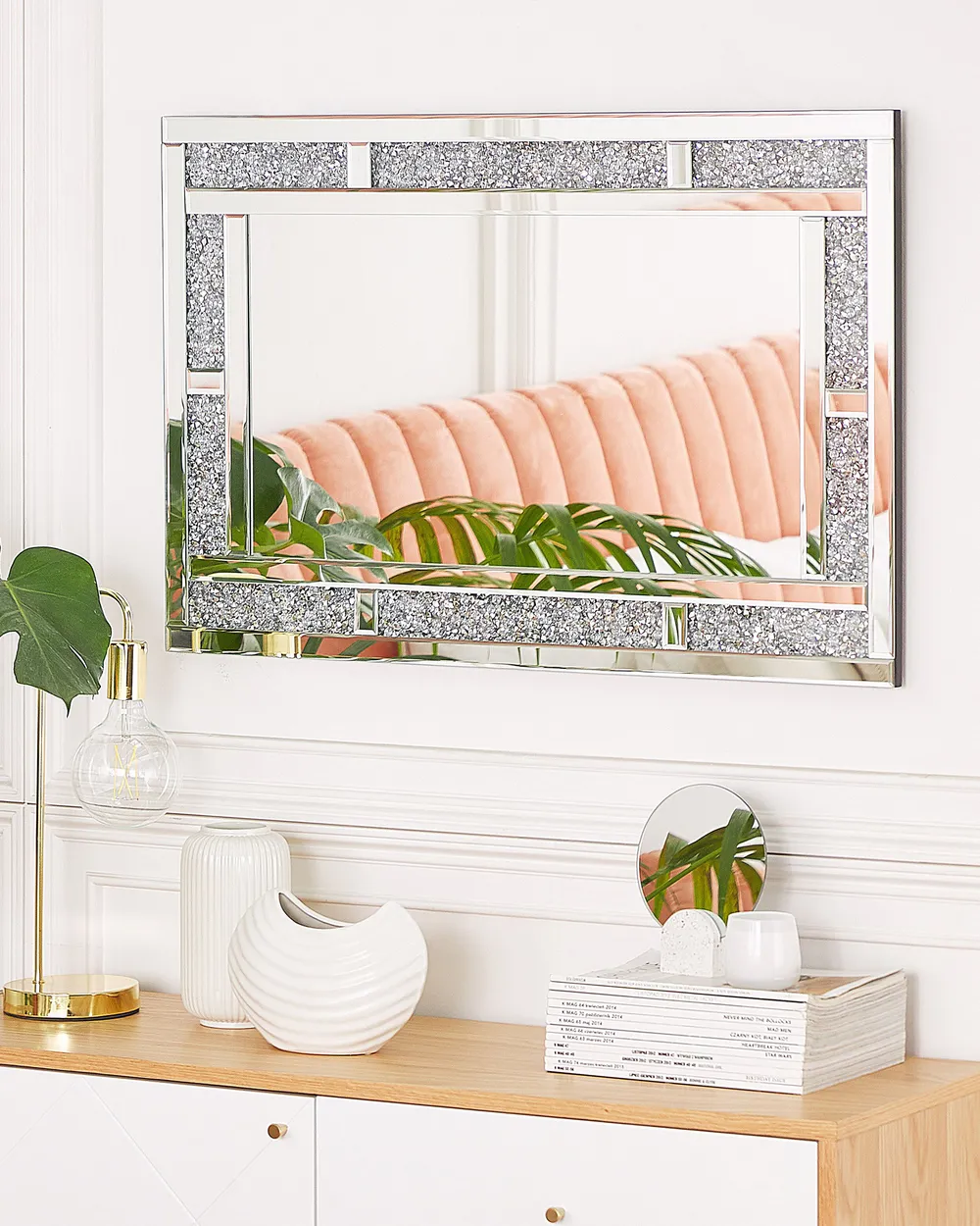 Wall Mirror AVRILLE 60 cm 90 cm Silver_849168