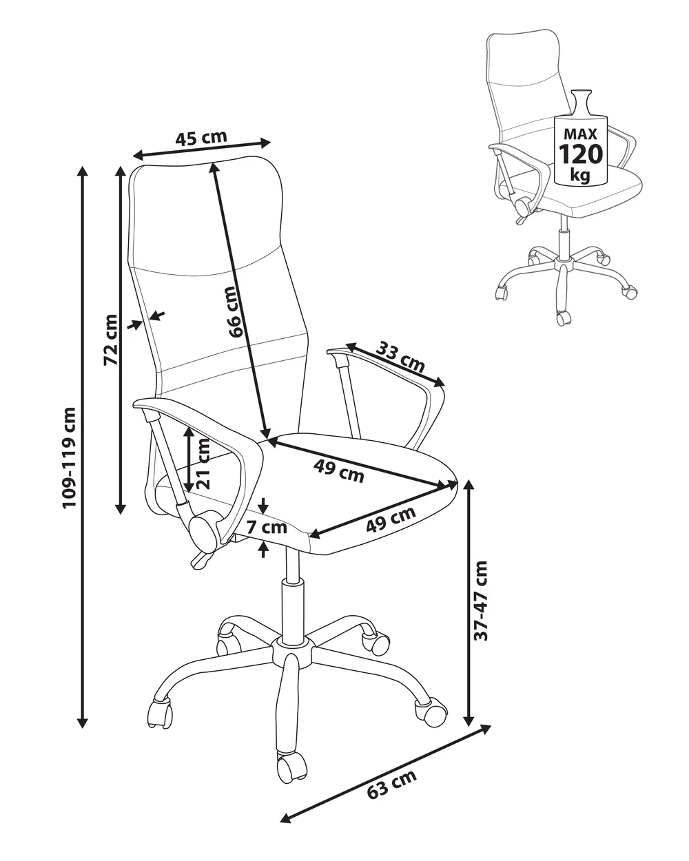 Office Chair DESIGN Grey_861058