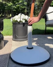 Sonnenschirmfuß CANZO Rund Weiß 25 kg_1080472