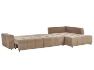 Eckschlafsofa 4-Sitzer INNVIK Stoff Braun linksseitig_965156