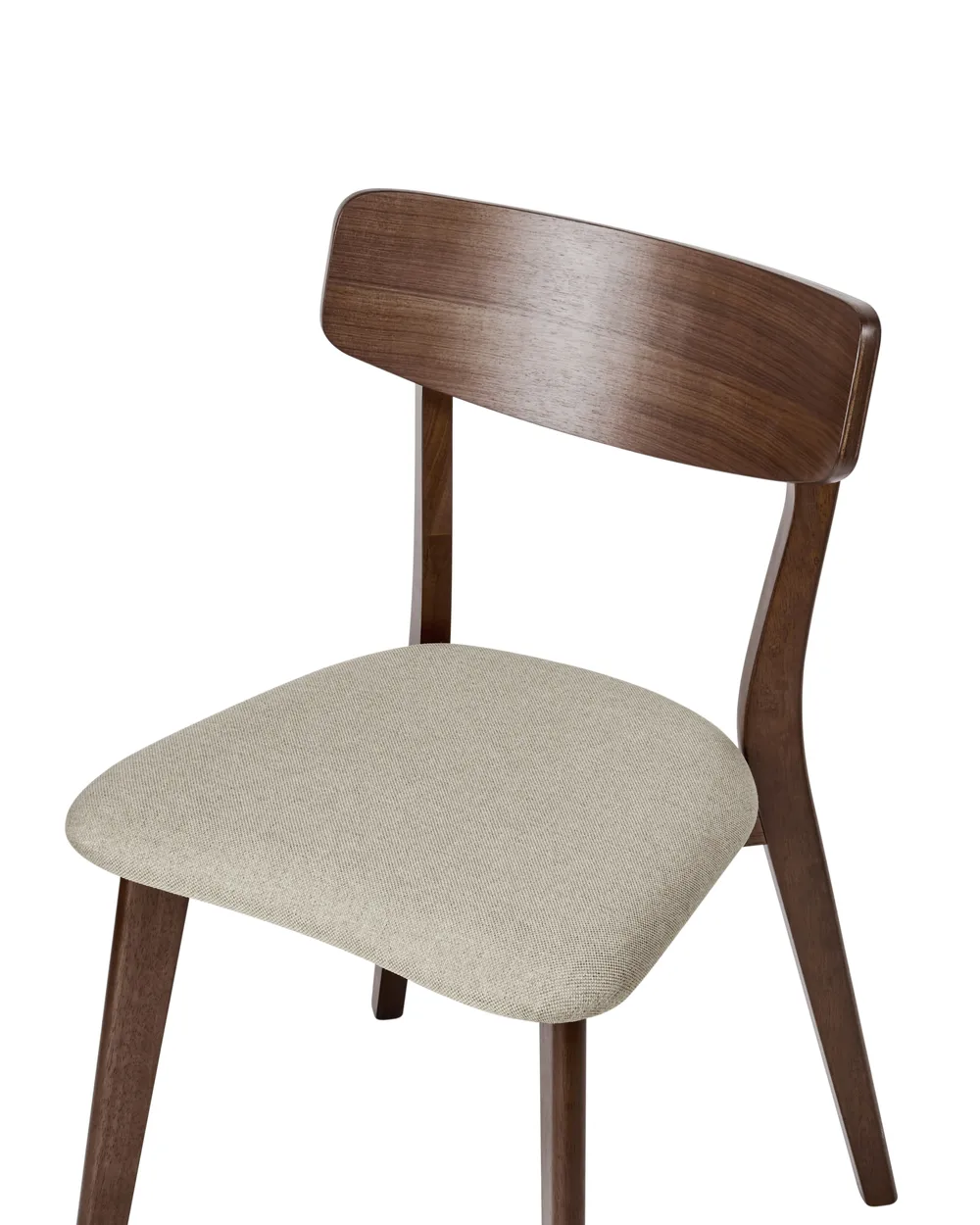 Esszimmerstuhl 2er Set HOLLY Holz Braun / Beige_952303