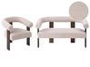 Sofa Set ILBRO Bouclé Dunkelbraun / Beige