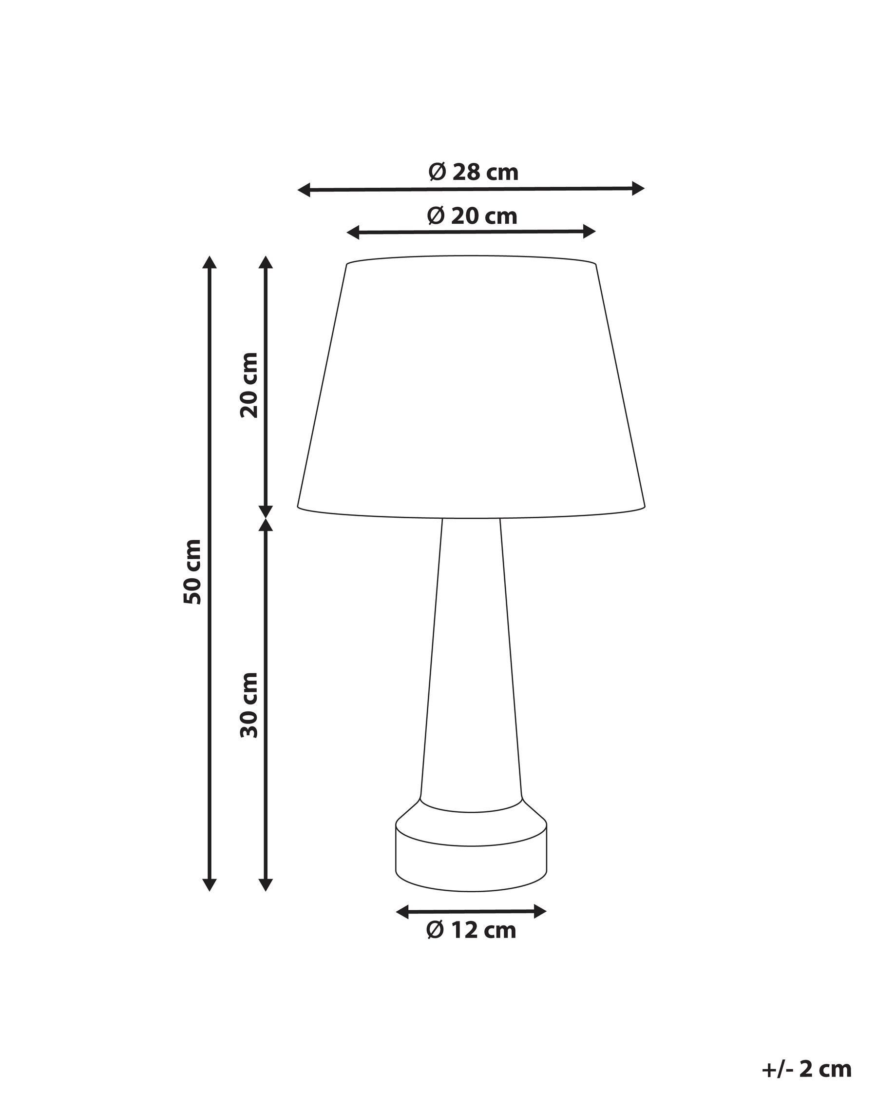 Table Lamp HUMUYA Ceramic Light Beige_1032850