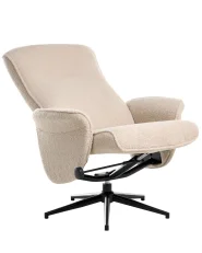 Fernsehsessel JAPET Bouclé Beige_1007259