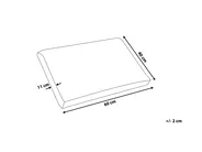 Kopfkissen EMIN Hoch 40 x 60 cm Memory-Schaum Weiß_784634