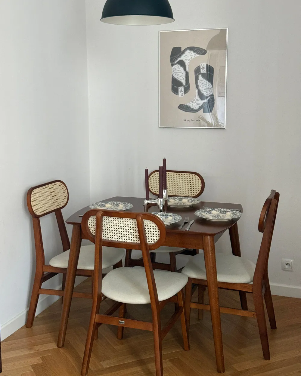 Ausziehbarer Esstisch TOMS Dunkelbraun 100/130 cm 80 cm_1170382